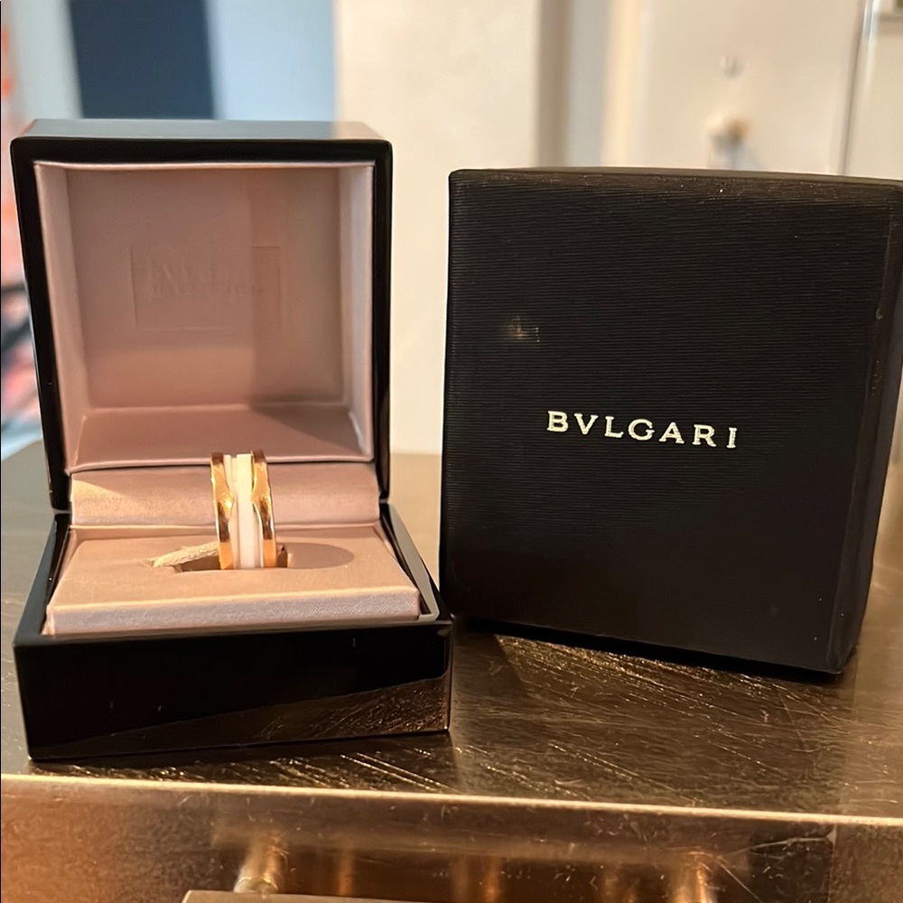Bvlgari Gold and Silver Ring